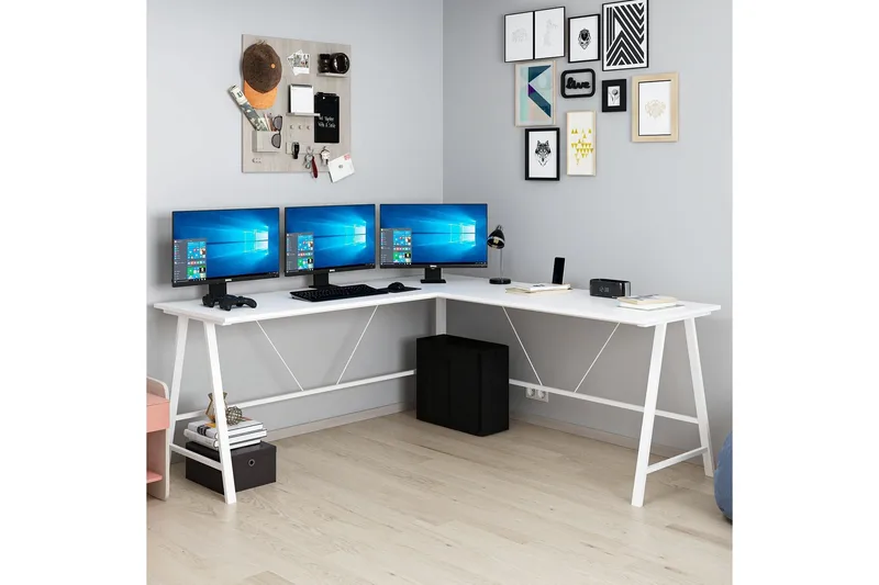 Nagender Skrivbord 180 cm - Vit - Möbler - Bord & matgrupp - Kontorsbord - Skrivbord