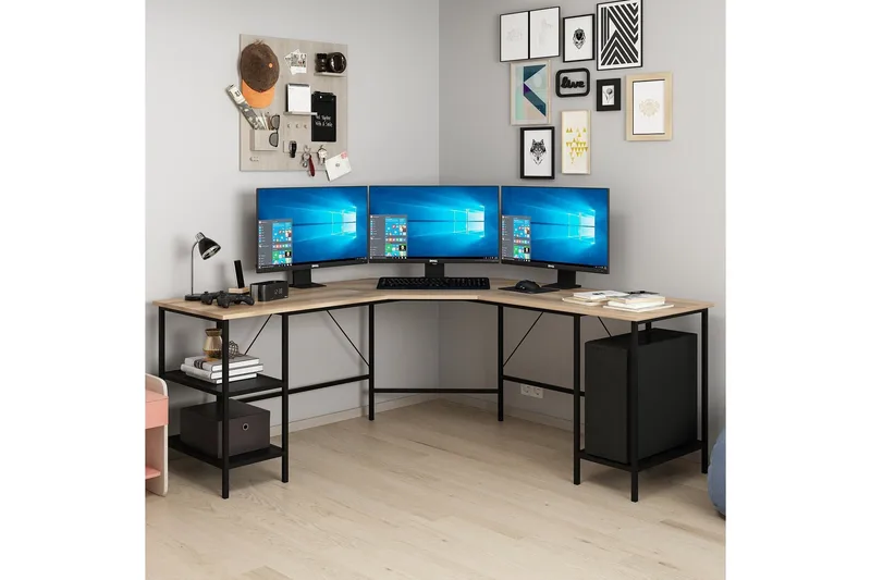 Naina Skrivbord 180 cm - Brun - Möbler - Bord & matgrupp - Kontorsbord - Skrivbord