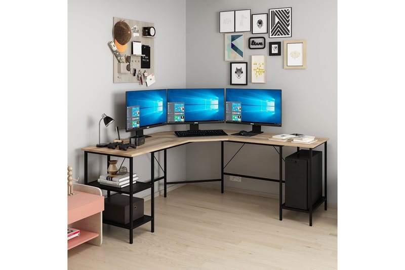 Naina Skrivbord 180 cm - Brun - Möbler - Bord & matgrupp - Kontorsbord - Skrivbord