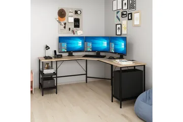 Naina Skrivbord 180 cm - Brun - Möbler - Bord & matgrupp - Kontorsbord - Skrivbord