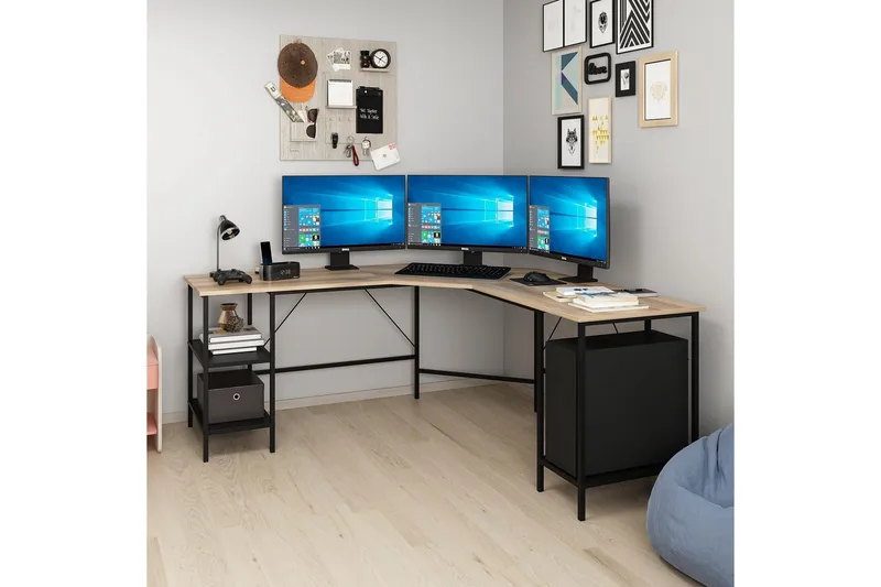 Naina Skrivbord 180 cm - Brun - Möbler - Bord & matgrupp - Kontorsbord - Skrivbord