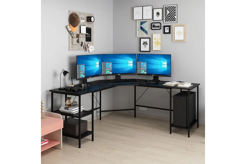 Naina Skrivbord 180 cm - Svart - Möbler - Bord & matgrupp - Kontorsbord - Skrivbord