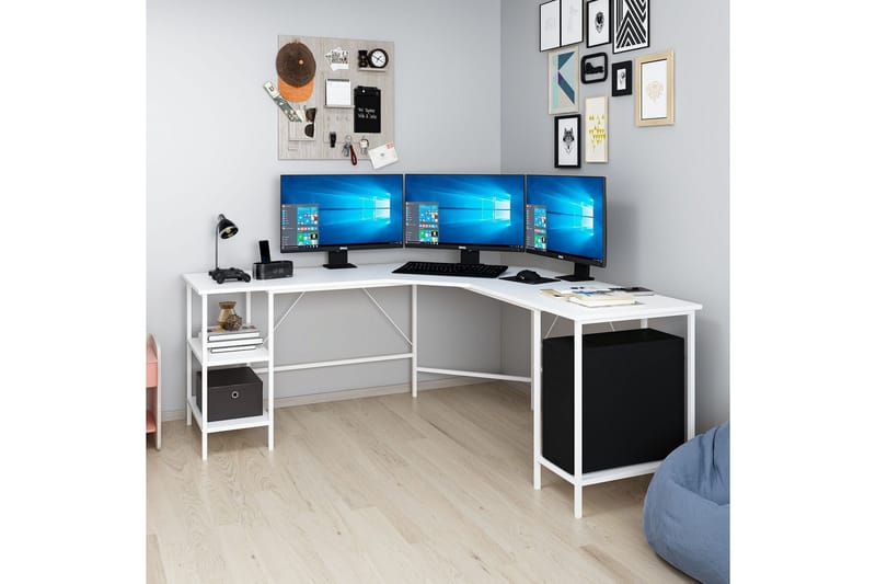 Naina Skrivbord 180 cm - Vit - Möbler - Bord & matgrupp - Kontorsbord - Skrivbord