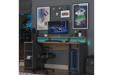 Nanak Skrivbord 160 cm - Valnöt/Antracit - Möbler - Bord & matgrupp - Kontorsbord - Skrivbord