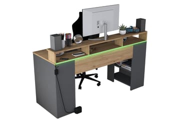 Nanak Skrivbord 160 cm - Valnöt/Antracit - Möbler - Bord & matgrupp - Kontorsbord - Skrivbord