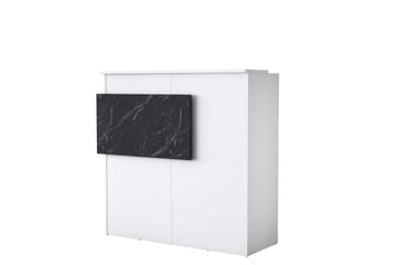 Naruto Skrivbord 110 cm - Marmor/Vit - Möbler - Bord & matgrupp - Kontorsbord - Skrivbord