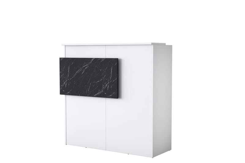 Naruto Skrivbord 110 cm - Marmor/Vit - Möbler - Bord & matgrupp - Kontorsbord - Skrivbord