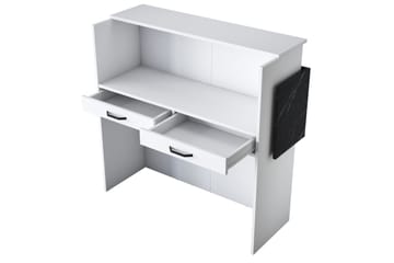 Naruto Skrivbord 110 cm - Marmor/Vit - Möbler - Bord & matgrupp - Kontorsbord - Skrivbord