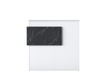 Naruto Skrivbord 110 cm - Marmor/Vit - Möbler - Bord & matgrupp - Kontorsbord - Skrivbord