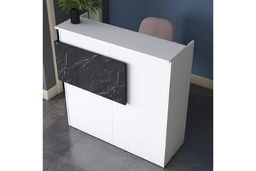 Naruto Skrivbord 110 cm - Marmor/Vit - Möbler - Bord & matgrupp - Kontorsbord - Skrivbord