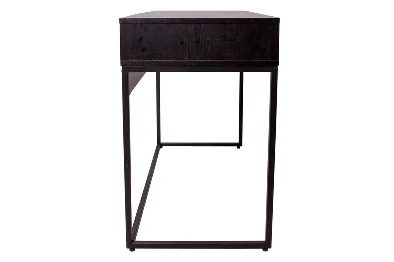 Nauerna Skrivbord 120 cm med Förvaring 2 Lådor - Ekfärg/Svart - Möbler - Bord & matgrupp - Kontorsbord - Skrivbord