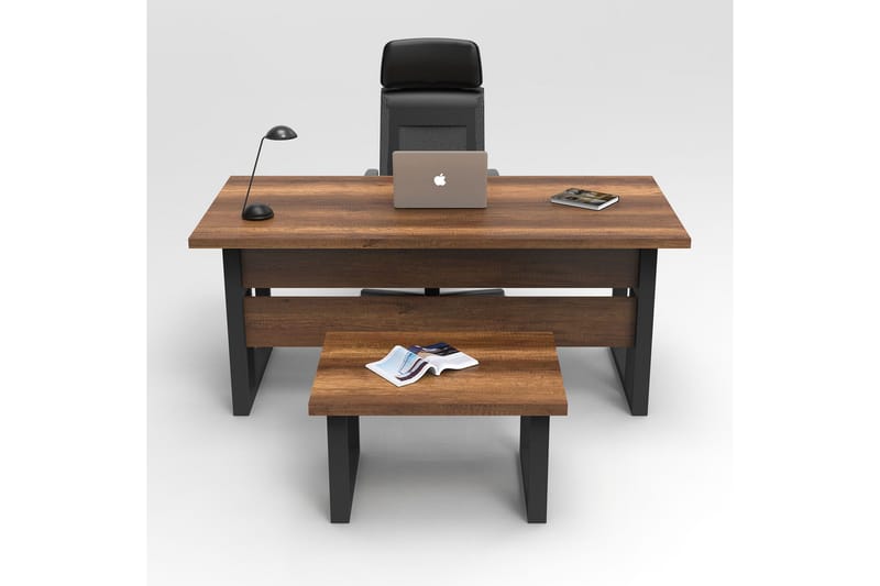 Numandro Skrivbord 180 cm - Teak/Antracit - Möbler - Bord & matgrupp - Kontorsbord - Skrivbord