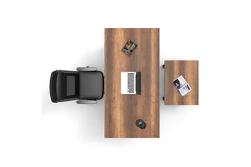 Numandro Skrivbord 180 cm - Teak/Antracit - Möbler - Bord & matgrupp - Kontorsbord - Skrivbord