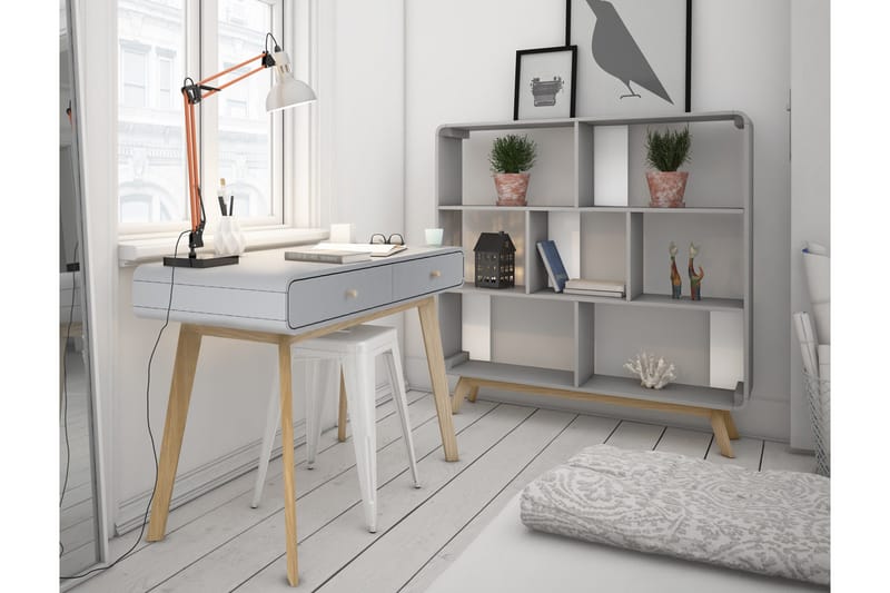Olivet Skrivbord 120 cm - Grå - Möbler - Bord & matgrupp - Kontorsbord - Skrivbord
