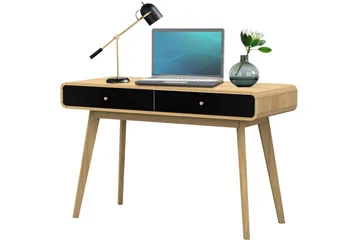 Olivet Skrivbord 120 cm - Natur/Svart - Möbler - Bord & matgrupp - Kontorsbord - Skrivbord