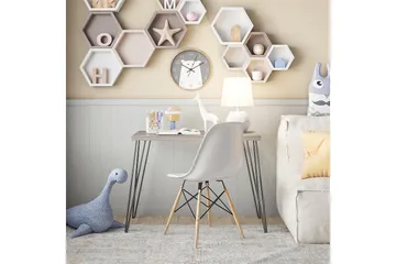 Owen Skrivbord 102 cm Grå/Svart - Dorel Home - Möbler - Bord & matgrupp - Kontorsbord - Skrivbord