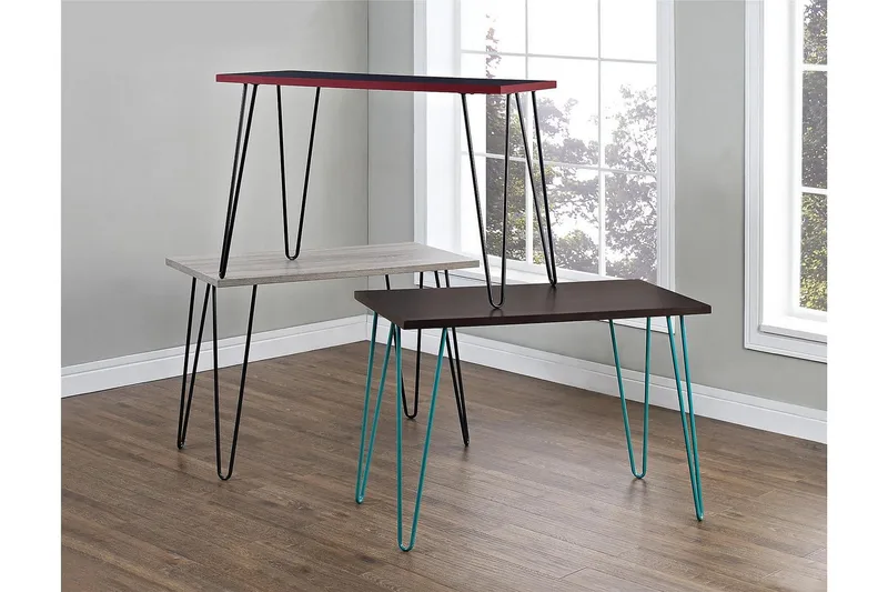 Owen Skrivbord 102 cm Grå/Svart - Dorel Home - Möbler - Bord & matgrupp - Kontorsbord - Skrivbord