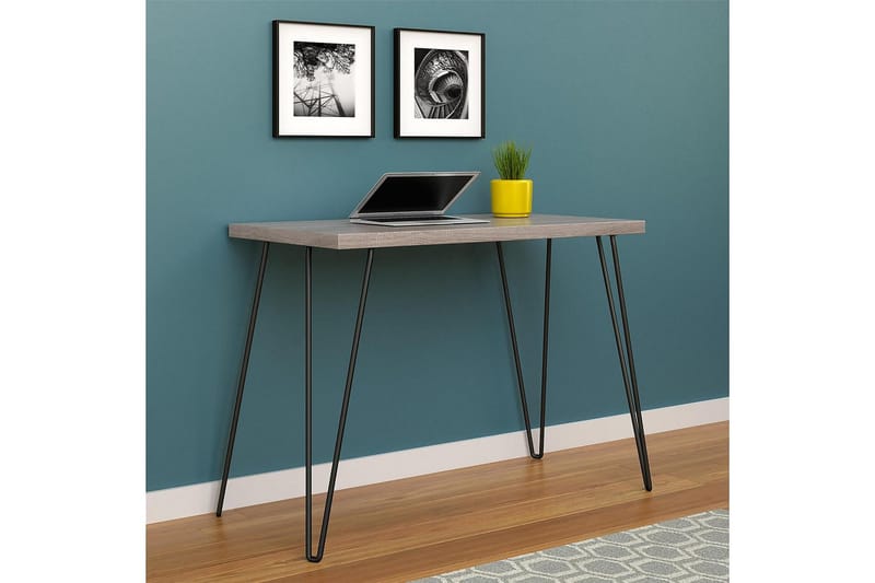 Owen Skrivbord 102 cm Grå/Svart - Dorel Home - Möbler - Bord & matgrupp - Kontorsbord - Skrivbord