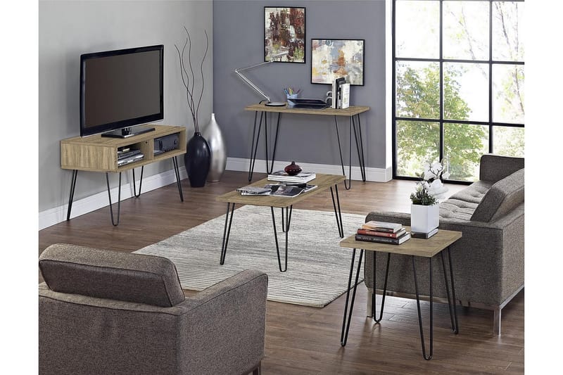 Owen Skrivbord 102 cm Natur/Svart - Dorel Home - Möbler - Bord & matgrupp - Kontorsbord - Skrivbord