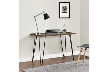 Owen Skrivbord 102 cm Valnötsbrun/Svart - Dorel Home - Möbler - Bord & matgrupp - Kontorsbord - Skrivbord