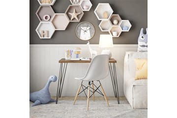 Owen Skrivbord 102 cm Valnötsbrun/Svart - Dorel Home - Möbler - Bord & matgrupp - Kontorsbord - Skrivbord