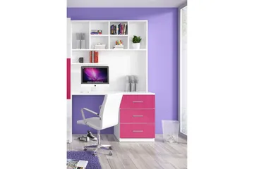 Padella Förvaringsskåp med Hylla och Skrivbord 120 cm - Rosa - Möbler - Bord & matgrupp - Kontorsbord - Skrivbord