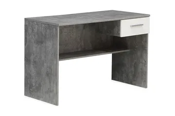 Paesley Skrivbord 110 cm med Förvaring Låda - Grå/Vit - Möbler - Bord & matgrupp - Kontorsbord - Skrivbord