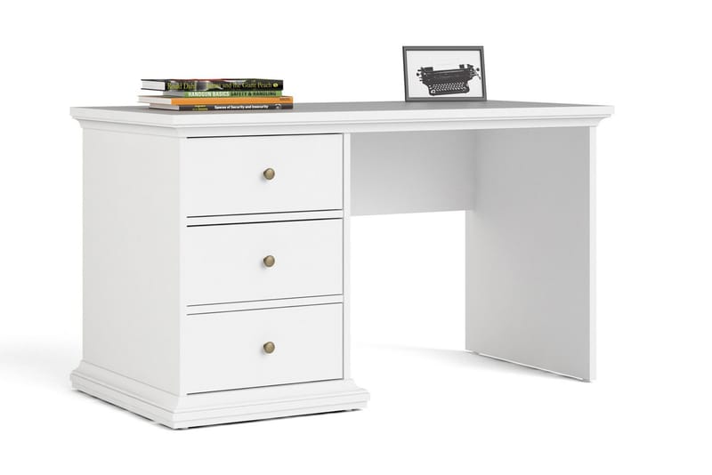 Paris Skrivbord 130 cm - Vit - Möbler - Bord & matgrupp - Kontorsbord - Skrivbord