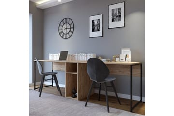 Pellafol Skrivbord 140 cm med Förvaring Hyllor - Natur/Svart - Möbler - Bord & matgrupp - Kontorsbord - Skrivbord