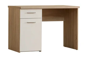 Priesmeyer Skrivbord 110 cm med Förvaring Låda + Skåp - Brun/Vit - Möbler - Bord & matgrupp - Kontorsbord - Skrivbord