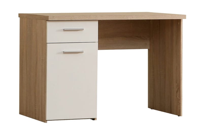 Priesmeyer Skrivbord 110 cm med Förvaring Låda + Skåp - Brun/Vit - M öbler - Bord & matgrupp - Kontorsbord - Skrivbord