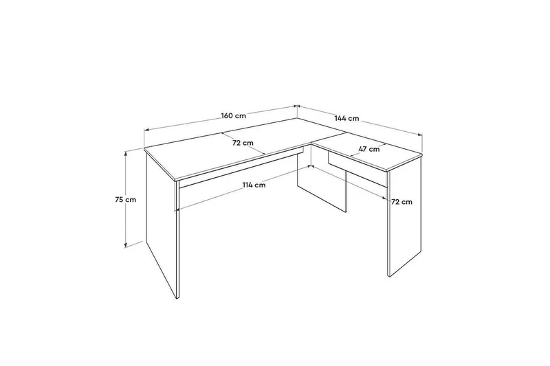Skrivbord Quelanwich Valnöt - Valnöt - Möbler - Bord & matgrupp - Kontorsbord - Skrivbord
