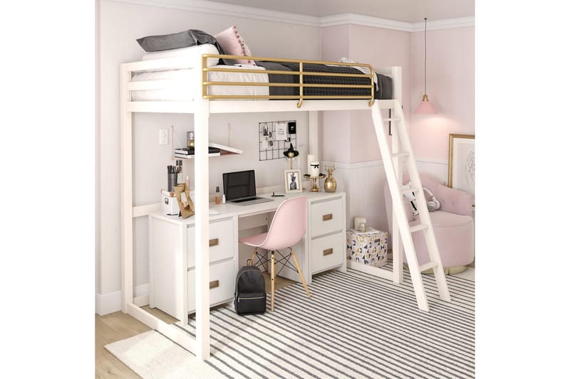 Quincy Skrivbord 120 cm Vit - Queer Eye - Möbler - Bord & matgrupp - Kontorsbord - Skrivbord