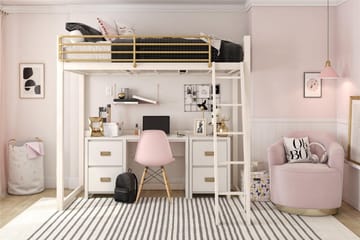 Quincy Skrivbord 120 cm Vit - Queer Eye - Möbler - Bord & matgrupp - Kontorsbord - Skrivbord