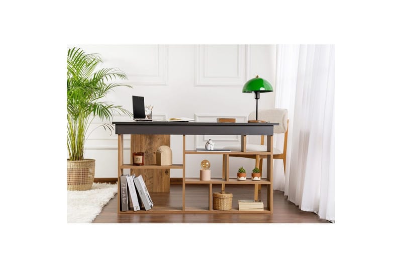 Skrivbord Regar Antracit Atlantisk Tall - Antracit Atlantisk Tall - Möbler - Bord & matgrupp - Kontorsbord - Skrivbord - Hörnskrivbord