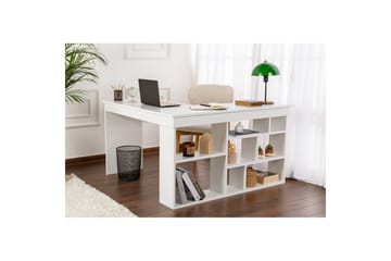 Skrivbord Regar Naturlig Vit - Naturlig Vit - Möbler - Bord & matgrupp - Kontorsbord - Skrivbord - Hörnskrivbord