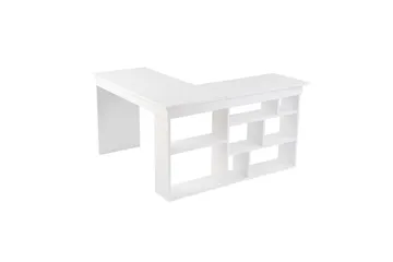 Skrivbord Regar Naturlig Vit - Naturlig Vit - Möbler - Bord & matgrupp - Kontorsbord - Skrivbord - Hörnskrivbord