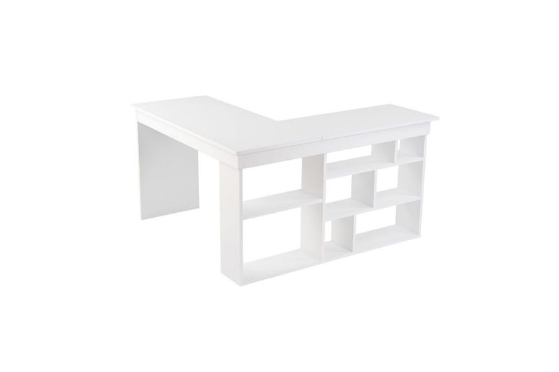 Skrivbord Regar Naturlig Vit - Naturlig Vit - Möbler - Bord & matgrupp - Kontorsbord - Skrivbord - Hörnskrivbord