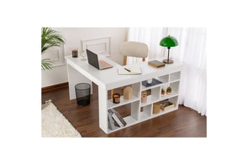 Skrivbord Regar Naturlig Vit - Naturlig Vit - Möbler - Bord & matgrupp - Kontorsbord - Skrivbord - Hörnskrivbord