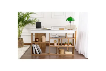 Skrivbord Regar Vit Atlantisk Furu - Vit Atlantisk Furu - Möbler - Bord & matgrupp - Kontorsbord - Skrivbord