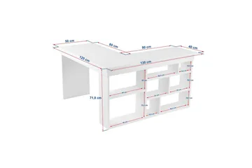 Skrivbord Regar Vit Atlantisk Furu - Vit Atlantisk Furu - Möbler - Bord & matgrupp - Kontorsbord - Skrivbord