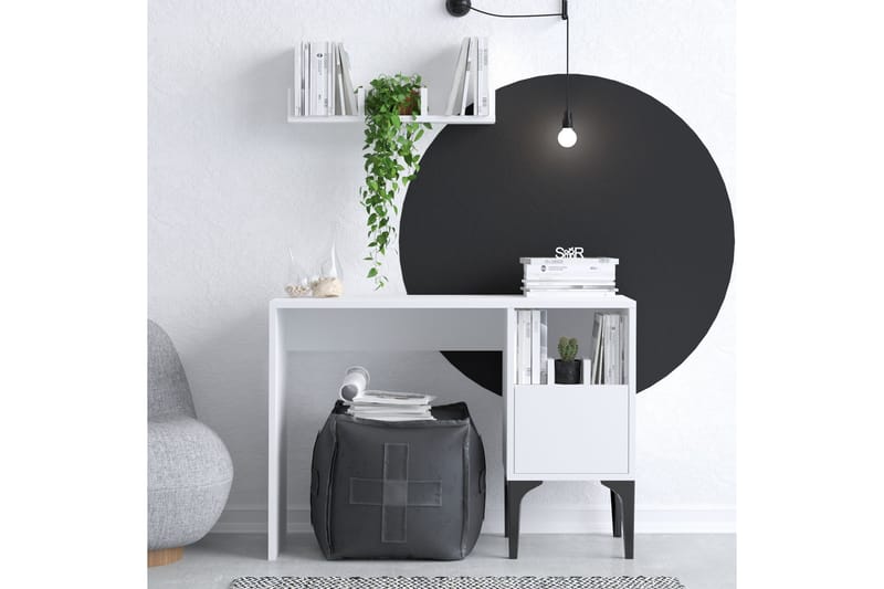 Skrivbord Rish 74x45 cm Vit - Hanah Home - Möbler - Bord & matgrupp - Kontorsbord - Skrivbord