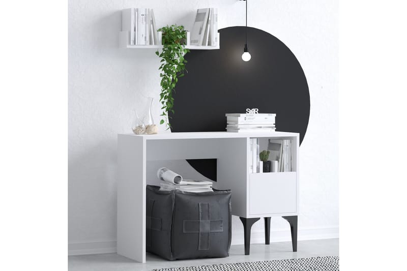Skrivbord Rish 74x45 cm Vit - Hanah Home - Möbler - Bord & matgrupp - Kontorsbord - Skrivbord