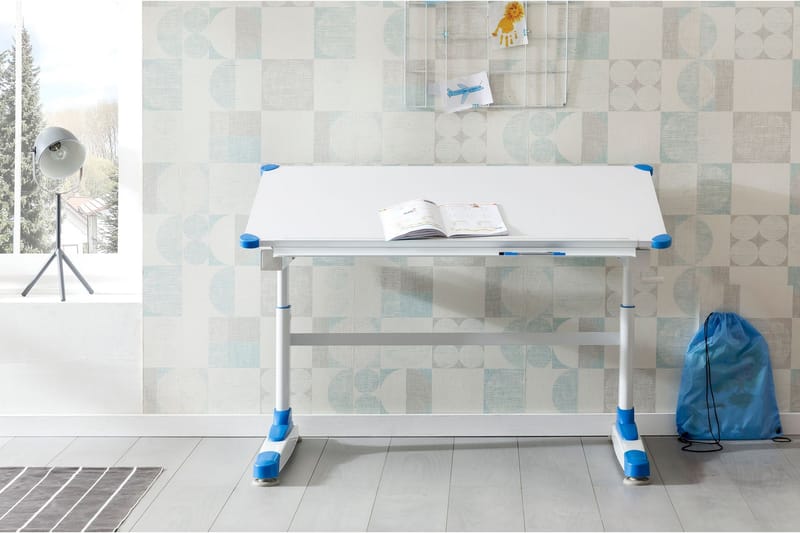 Ritbord Kreigh 119 cm - Blå - Skrivbord - Ritbord barn & rittavla barn - Ritbord