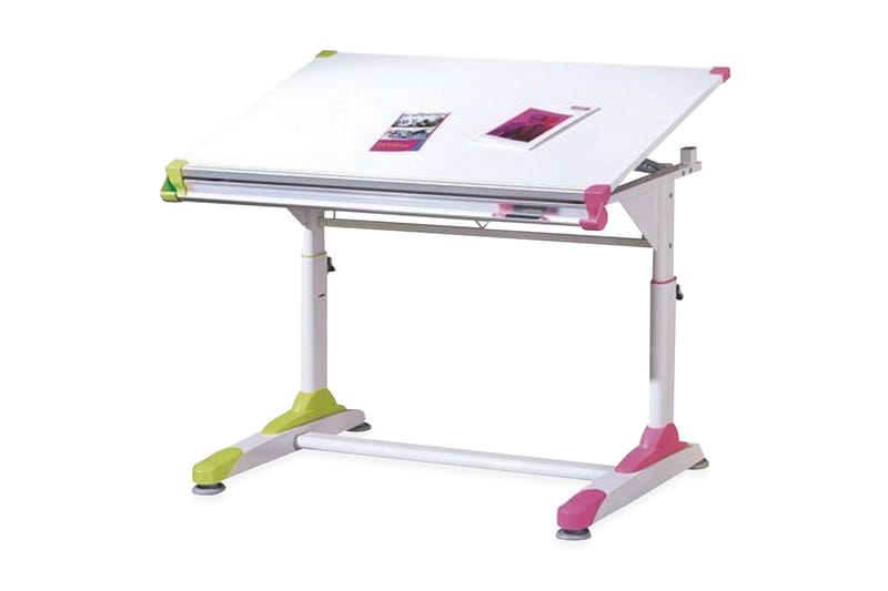 Ritbord Venegas 100 cm - Rosa|Grön - Skrivbord - Ritbord barn & rittavla barn - Ritbord