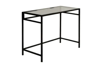 Sabani Skrivbord 100 cm - Glas/Rökfärgad/Svart - Möbler - Bord & matgrupp - Kontorsbord - Skrivbord
