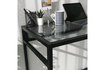 Sabani Skrivbord 100 cm - Glas/Rökfärgad/Svart - Möbler - Bord & matgrupp - Kontorsbord - Skrivbord