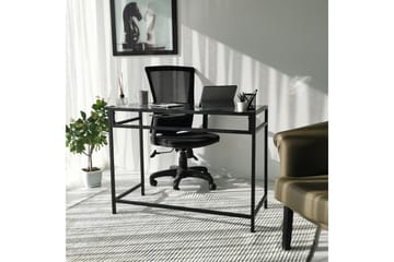 Sabani Skrivbord 100 cm - Glas/Rökfärgad/Svart - Möbler - Bord & matgrupp - Kontorsbord - Skrivbord