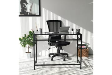 Sabani Skrivbord 100 cm - Glas/Rökfärgad/Svart - Möbler - Bord & matgrupp - Kontorsbord - Skrivbord