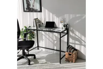 Sabani Skrivbord 100 cm - Glas/Svart - Möbler - Bord & matgrupp - Kontorsbord - Skrivbord